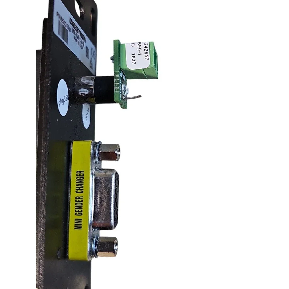 Crestron MP-WP130-B Media Wall Plate VGA Mini-TRS Stereo Audio Black 6503178